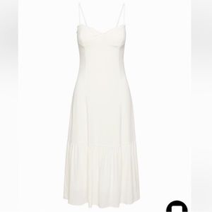 Elegant White Midi Dress